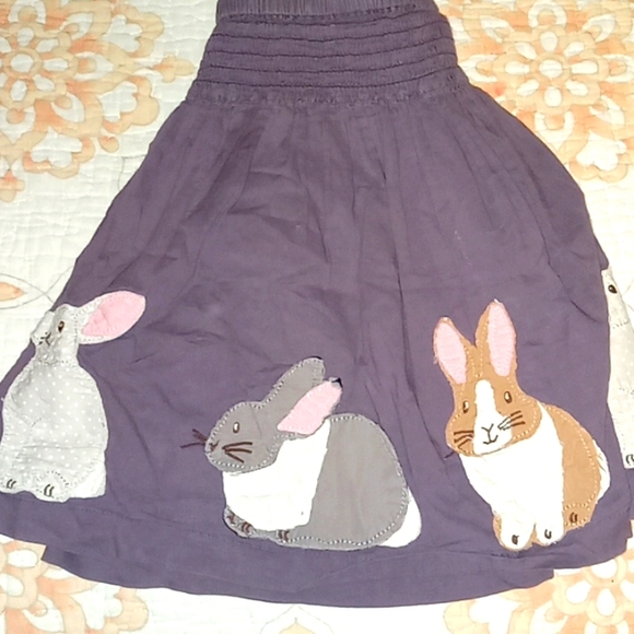 Mini Boden Other - Cute Mini Boden Bunny Appliqué Skirt Spring Easter 5-6